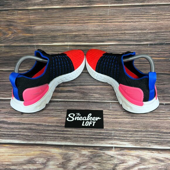 Nike React Phantom Run Flyknit 2 Black Hyper Pink Crimson Athletic Shoes 8.5 - Picture 5 of 8